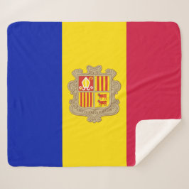 Vlag van Andorra Sherpa Deken
