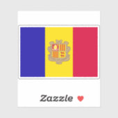 Vlag van Andorra Sticker (Vel)