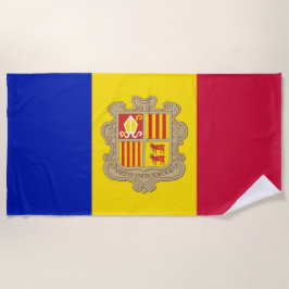 Vlag van Andorra Strandlaken