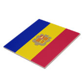Vlag van Andorra Tegeltje (Zijkant)