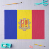 Vlag van Andorra Tissuepapier (Craft)