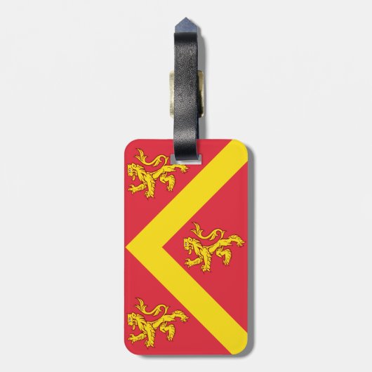 Vlag van Anglesey-Bagagelabel Bagagelabel (Achterkant verticaal)