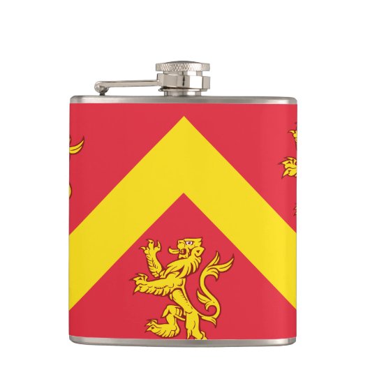 Vlag van Anglesey Flask Heupfles (Voorkant)