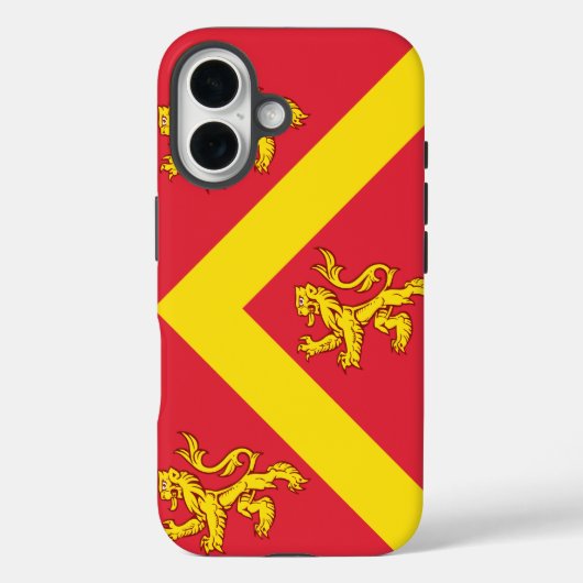 Vlag van Anglesey Hoesje-Mate iPhone Case (Achterkant)
