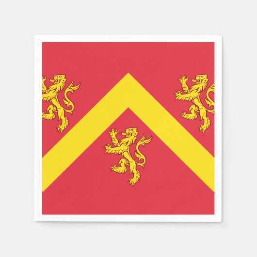 Vlag van Anglesey Napkins Servet (Voorkant)