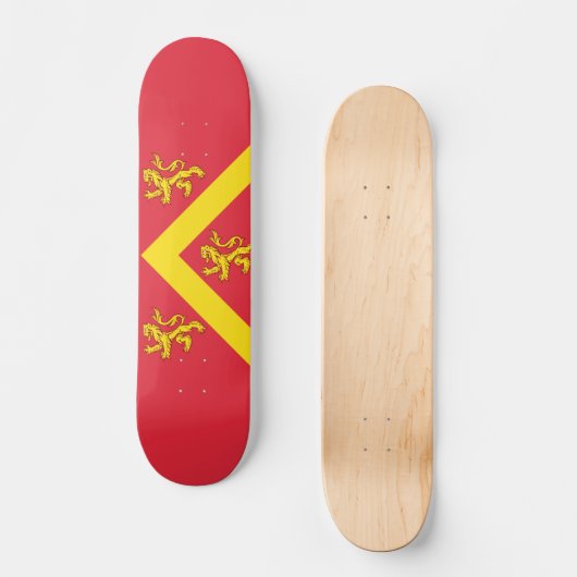 Vlag van Anglesey Skateboard (Voorkant)