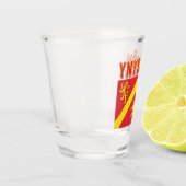 Vlag van Anglesey, Wales Shot Glas (Links)
