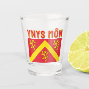 Vlag van Anglesey, Wales Shot Glas