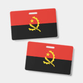 Vlag van Angola Badge (Voor- en achterkant)