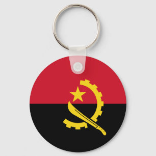 Vlag van Angola - Bandeira de Angola Sleutelhanger