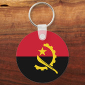 Vlag van Angola - Bandeira de Angola Sleutelhanger (Voorkant)
