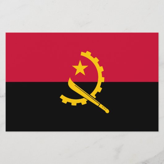 Vlag van Angola Briefpapier (Voorkant)