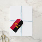 Vlag van Angola Cadeaulabel (Met Touw)