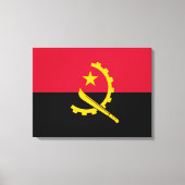 Vlag van Angola Canvas Afdruk (Voorkant)