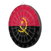 Vlag van Angola Dartbord (Voorkant Rechts)