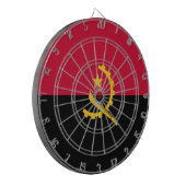 Vlag van Angola Dartbord (Voorkant Links)
