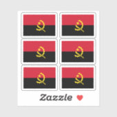 Vlag van Angola - een collectie Sticker (Vel)