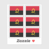Vlag van Angola - een verzameling Sticker (Vel)