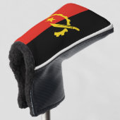 Vlag van Angola Golfheadcover (3/4 voorkant)