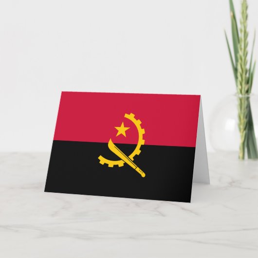Vlag van Angola Kaart (Voorkant)
