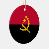 Vlag van Angola Keramisch Ornament (Rechts)