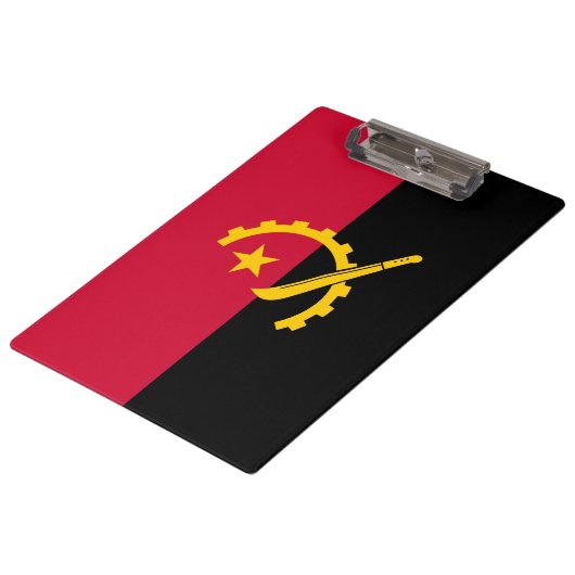 Vlag van Angola Klembord (Gekanteld)