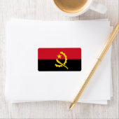 vlag van Angola Labels (Insitu)