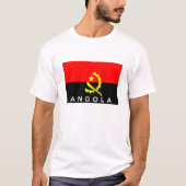 vlag van angola - land - naam t-shirt (Voorkant)