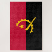 Vlag van Angola Legpuzzel (Verticaal)