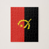 Vlag van Angola Legpuzzel (Verticaal)