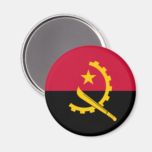 Vlag van Angola Magneet (Voorkant / Achterkant)