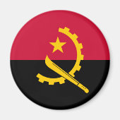 Vlag van Angola Magneet (Voorkant)