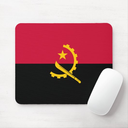 Vlag van Angola Muismat (Met muis)