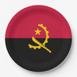 Vlag van Angola Papieren Bordje