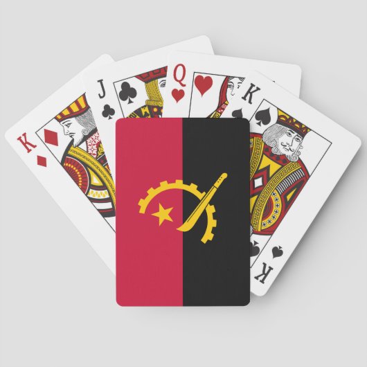 Vlag van Angola Pokerkaarten (Achterkant)