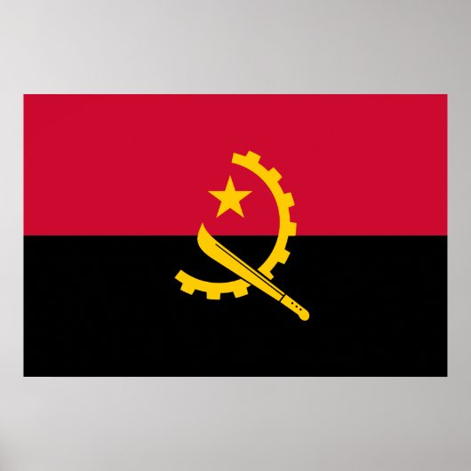 Vlag van Angola Poster (Voorkant)
