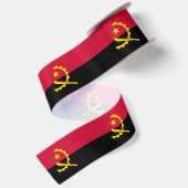Vlag van Angola Satijnen Lint (Achterkant)