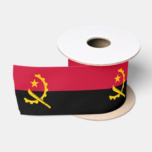 Vlag van Angola Satijnen Lint (Spoel)