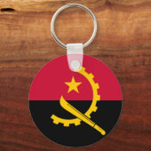 Vlag van Angola Sleutelhanger (Voorkant)
