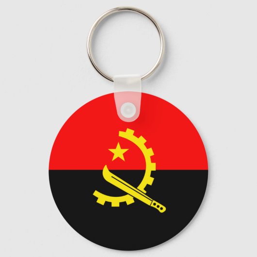 Vlag van Angola Sleutelhanger (Voorkant)
