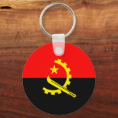 Vlag van Angola Sleutelhanger (Voorkant)