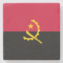 Vlag van Angola Stenen Onderzetter