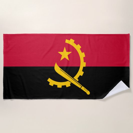 Vlag van Angola Strandlaken (Voorkant)