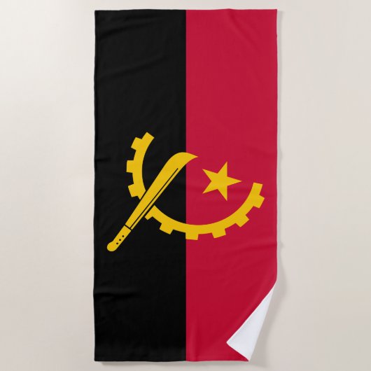 Vlag van Angola Strandlaken (Voorkant)