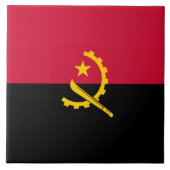 Vlag van Angola Tegeltje (Voorkant)