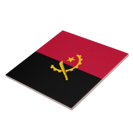 Vlag van Angola Tegeltje (Zijkant)