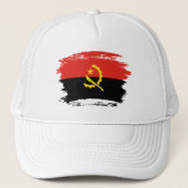 Vlag van Angola Trucker Pet (Voorkant)