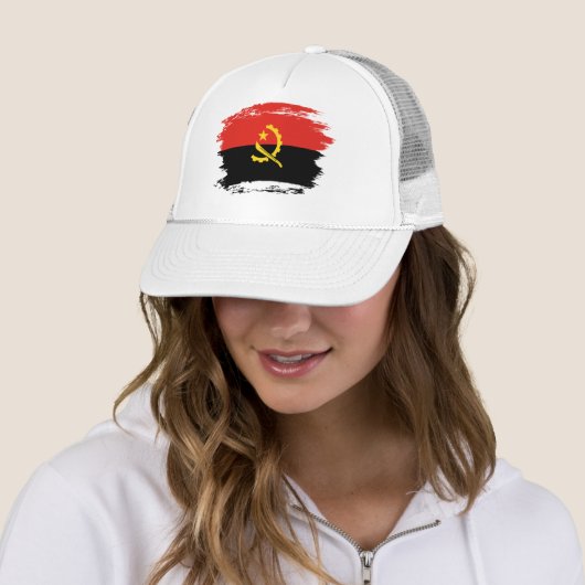 Vlag van Angola Trucker Pet (In situ)