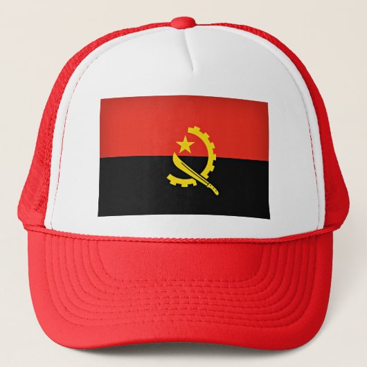 Vlag van Angola Trucker Pet (Voorkant)