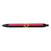 Vlag van Angola Zwarte Inkt Pen (Voorkant)